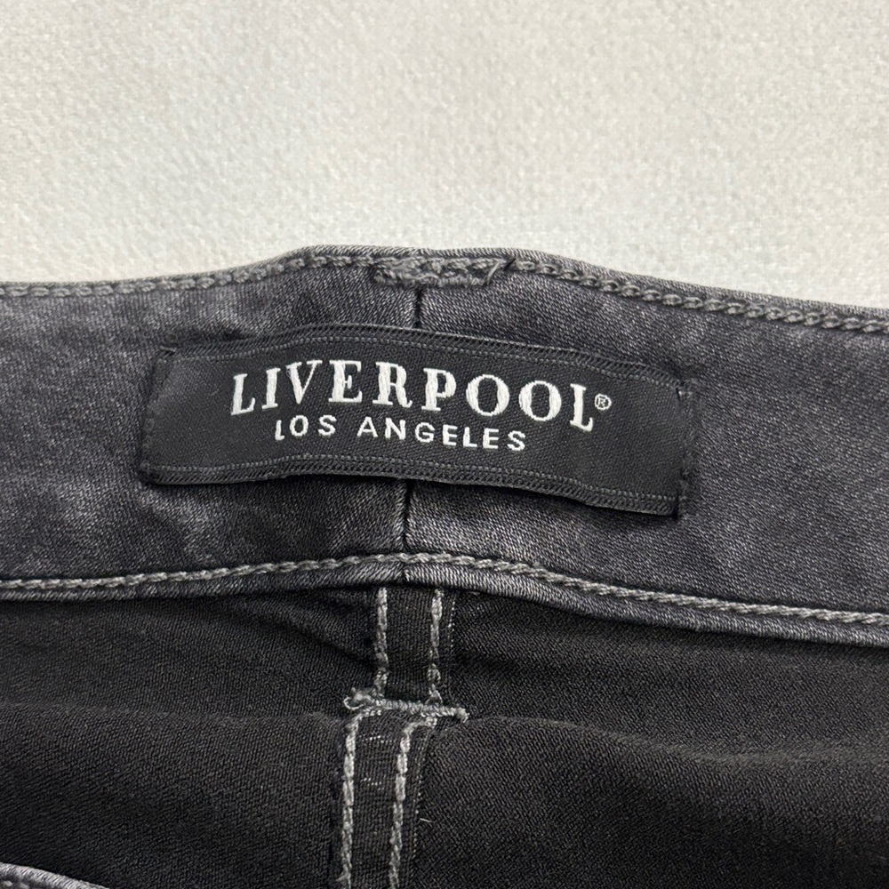 Liverpool Jeans - Black Stretch Capri Jeans - Picture 2 of 7